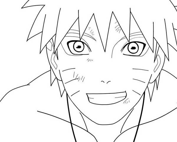 Rosto de Naruto – Desenhos para Colorir