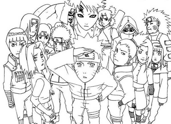 Naruto and Boruto coloring pages to download, print and color