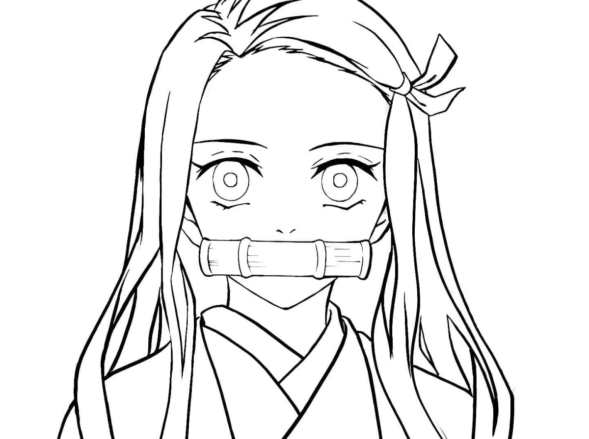 Feliz Nezuko para colorir