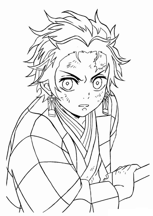 - kimetsu no yaiba drawings | demon slayer coloring page printable download