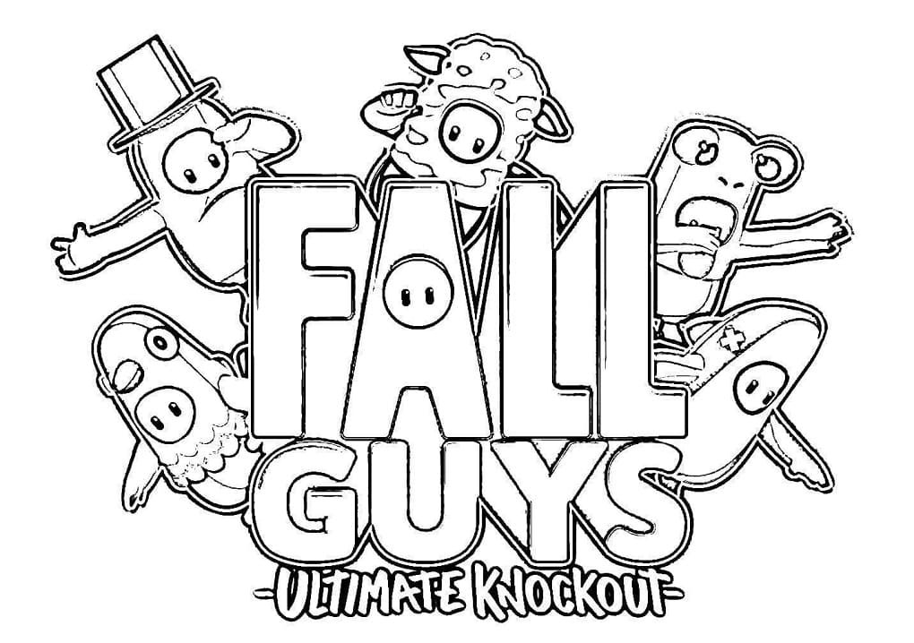 - fall guys coloring pages printable