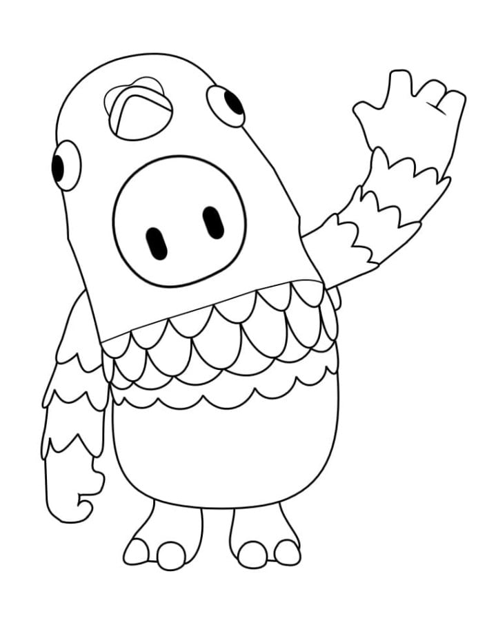 - fall guys coloring pages printable
