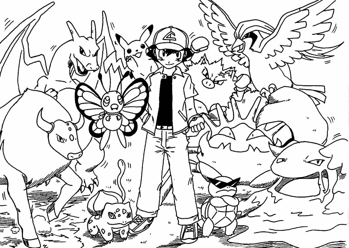 - pokemon coloring pages, download and print