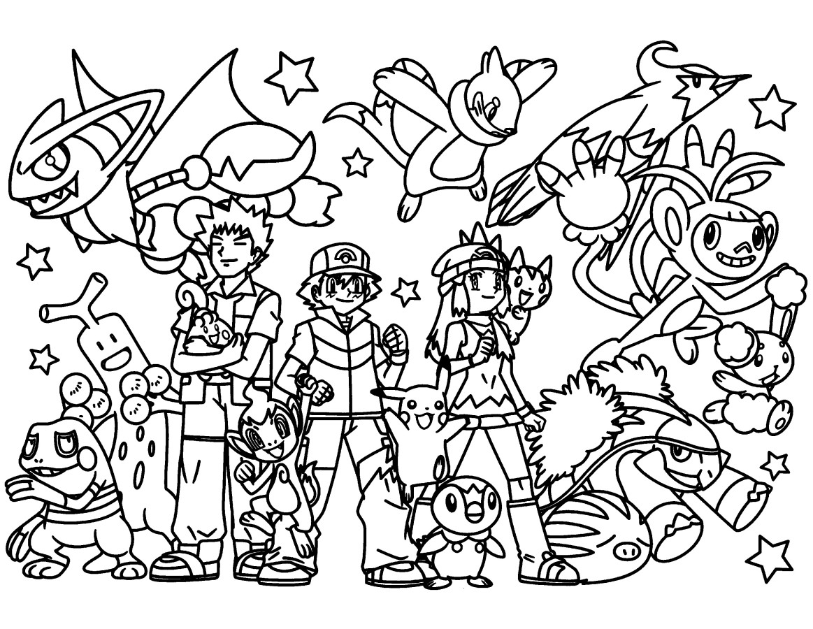 - pokemon coloring pages, download and print