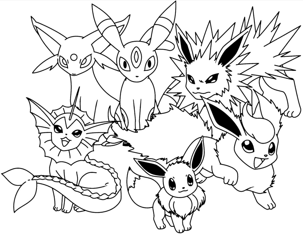 - pokemon coloring pages, download and print