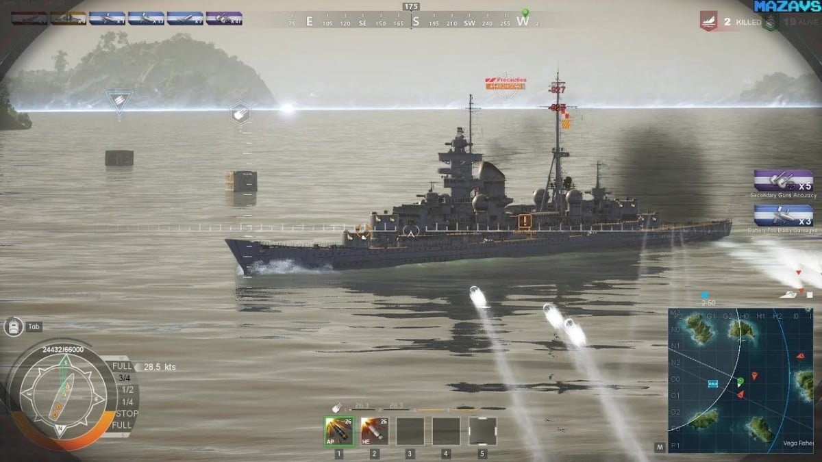 El juego refight: el último buque de guerra.