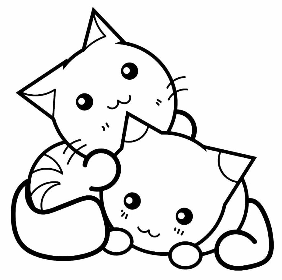 Kawaii: Desenhos Fofos de Animais para Colorir