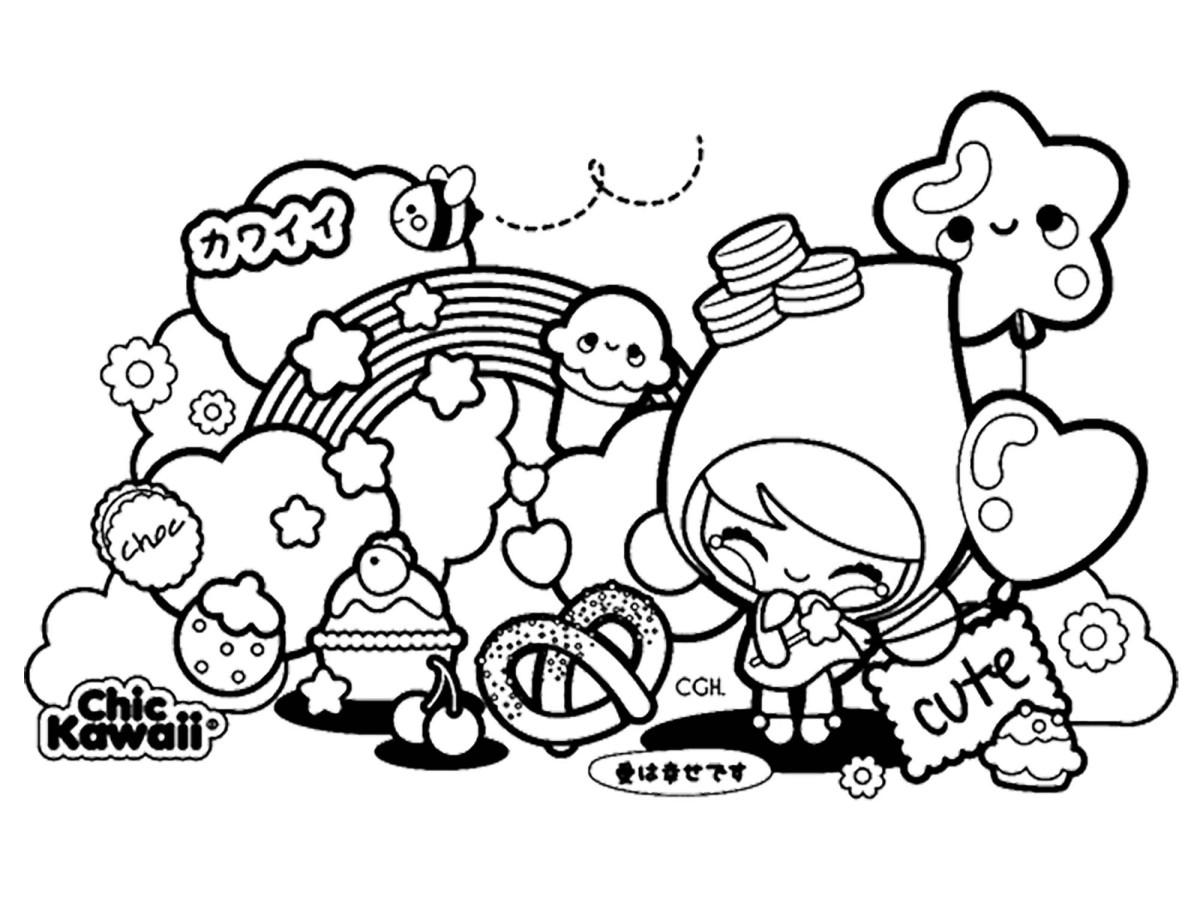 Os melhores desenhos para colorir kawaii