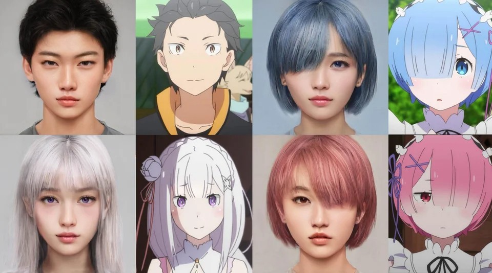 15 intelligenze artificiali (ai) da illustrazioni di anime