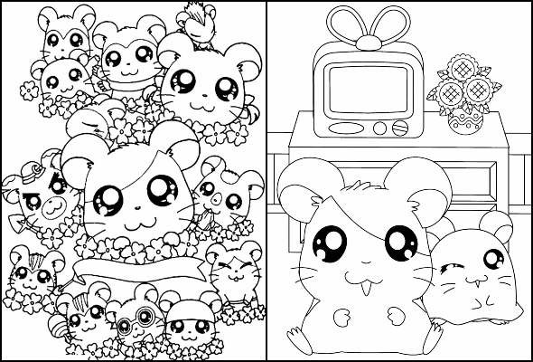 The best kawaii coloring pages