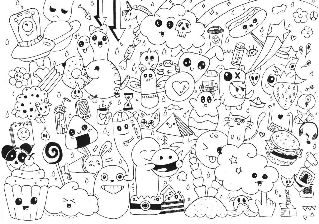 Os melhores desenhos para colorir kawaii