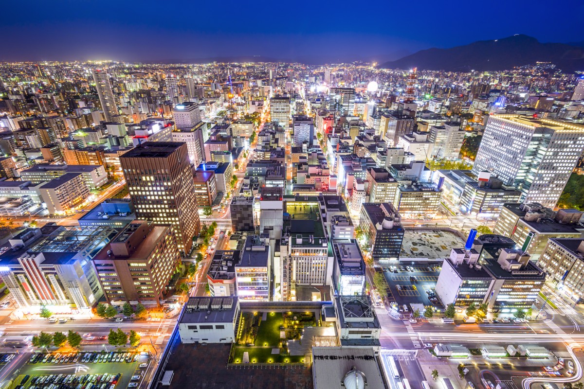 Stadtbild von Sapporo, Japan
