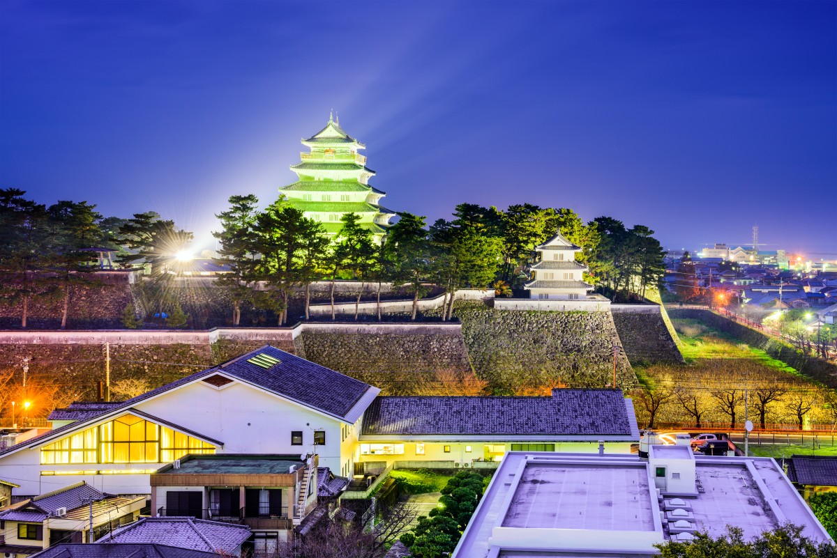 Il castello di Shimabara in Giappone