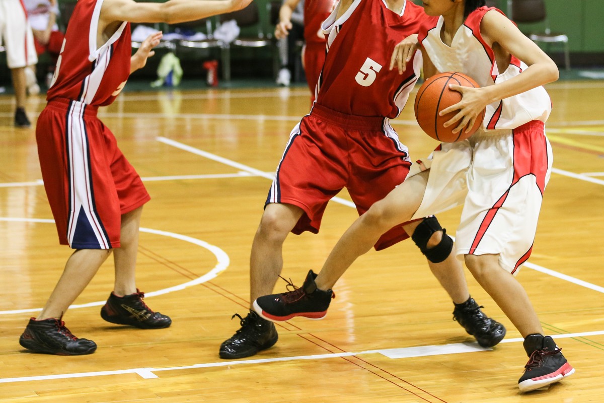Basketball game in japan