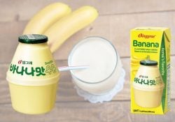 Pruebe la leche de plátano coreana