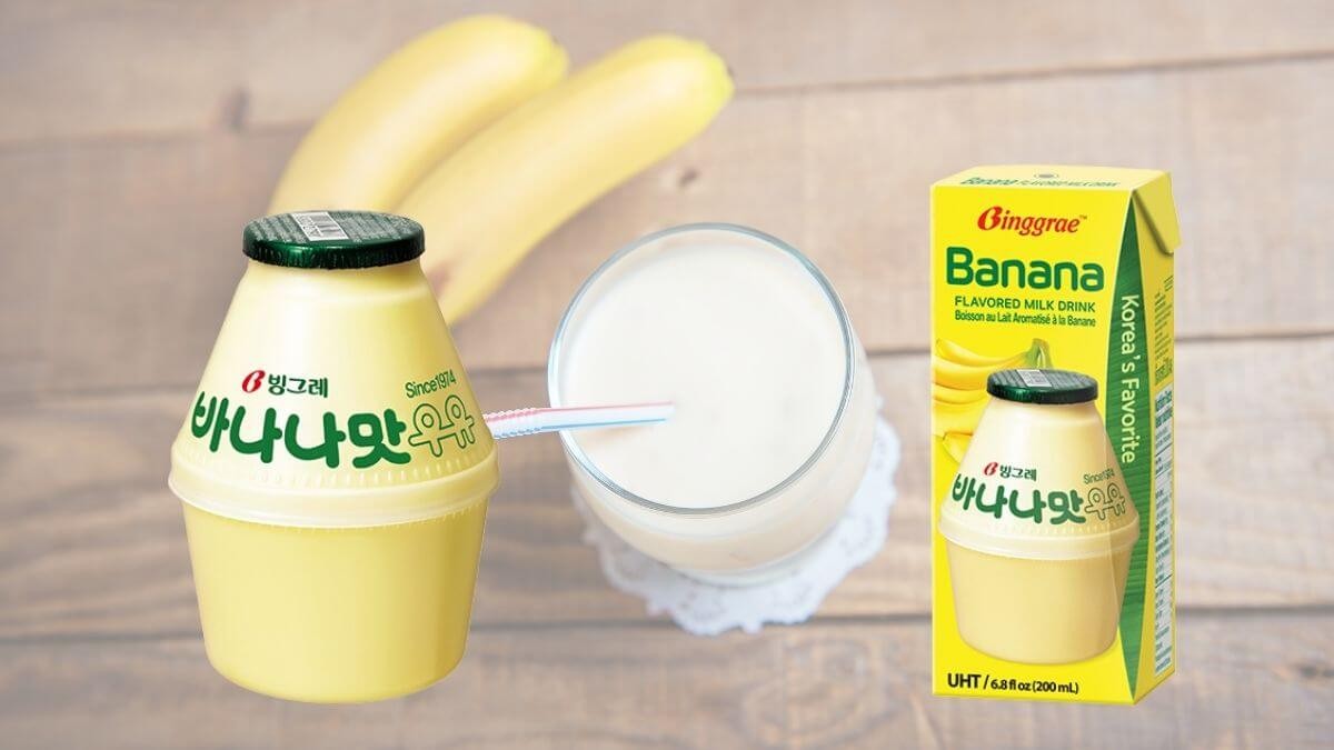 Conheça o leite de banana coreano