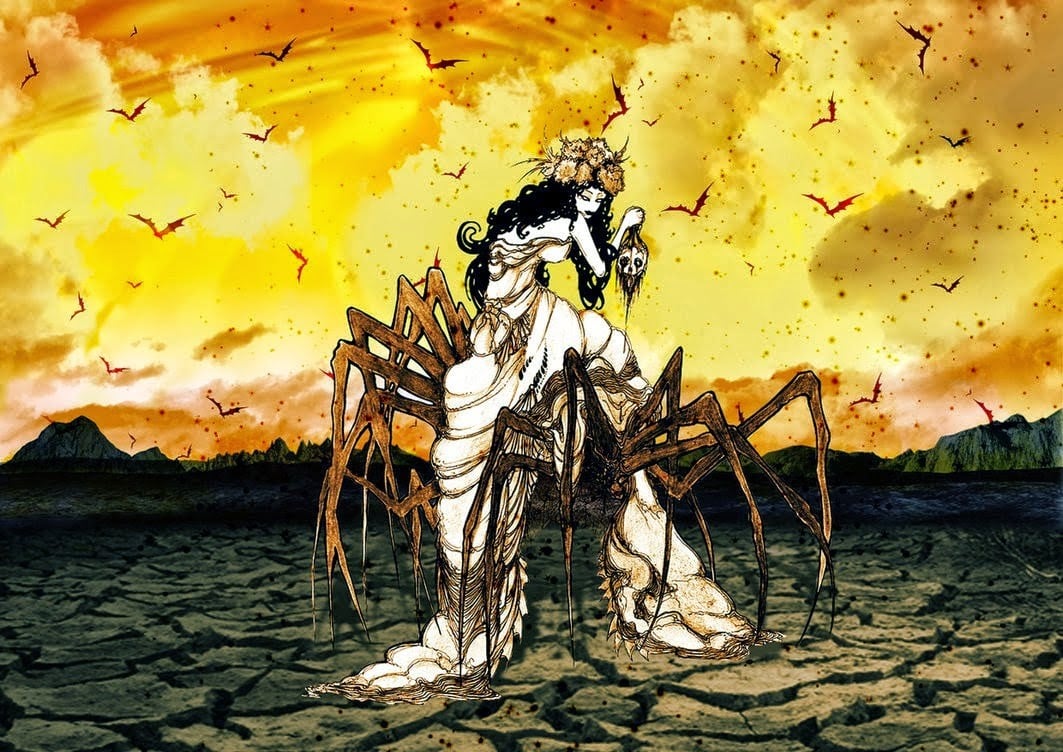 Jorogumo: แมงมุมโยวไคผู้เย้ายวนใจของนิทานพื้นบ้านญี่ปุ่น