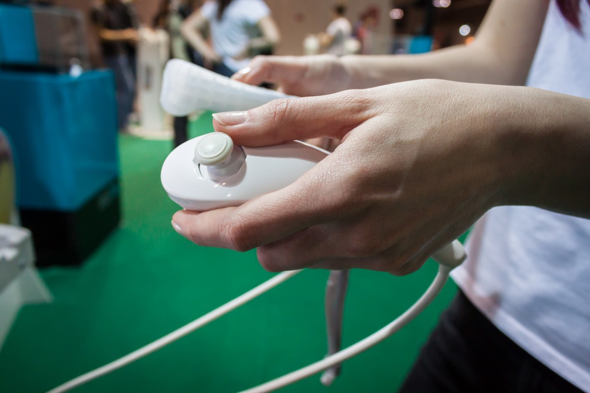 Nintendo-Controller auf der Cartomics 2014 in Mailand, Italien