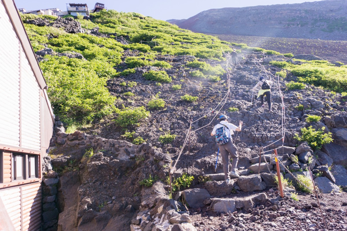 mt. Arrampicata Fuji, sentiero yoshida per la discesa