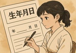Geburtsdatum - Daten auf Japanisch ausfüllen